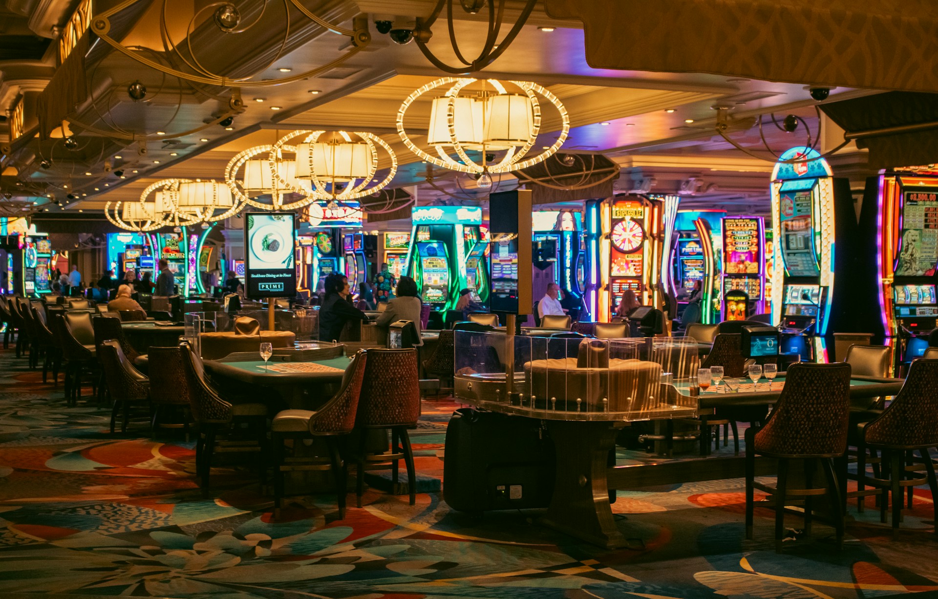Comfortable casino interior with lounge atmosphere